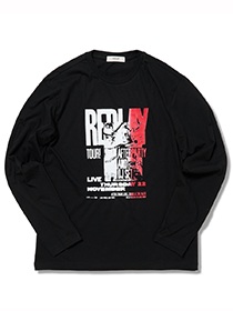 REPLAY MUSICプリント ベーシックジャージーロンT
